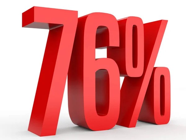 Seventy six percent off. Discount 76 %. — Stock Photo, Image