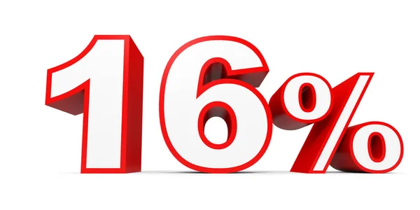 Sixteen percent off. Discount 16 %. — Stock fotografie
