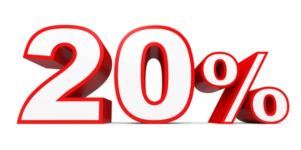 Twenty percent off. Discount 20 %. — Stock Photo, Image