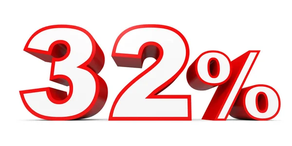 Thirty two percent off. Discount 32 %. — 图库照片