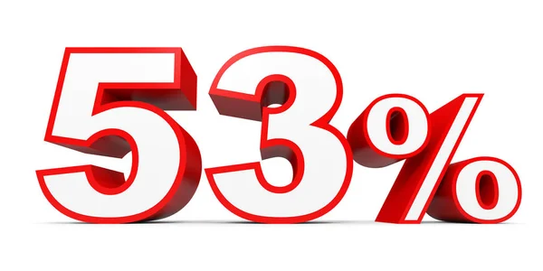 Fifty three percent off. Discount 53 %. — Φωτογραφία Αρχείου