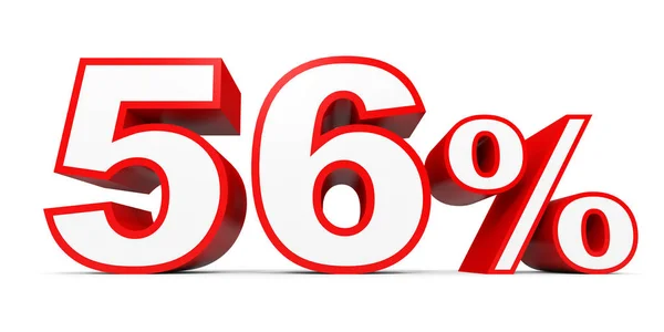 Cinquenta e seis por cento fora. Desconto 56% . — Fotografia de Stock