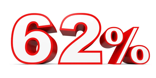 Sixty two percent off. Discount 62 %. — Stockfoto