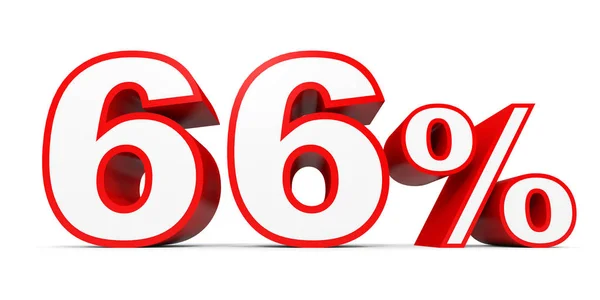 Sixty six percent off. Discount 66 %. — Zdjęcie stockowe