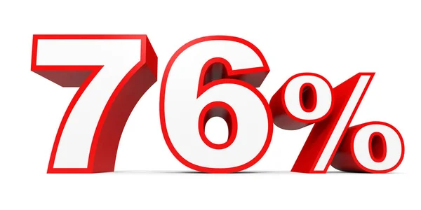 Seventy six percent off. Discount 76 %. — Stockfoto