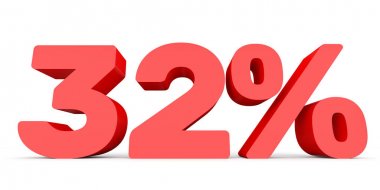 Thirty two percent off. Discount 32 %.