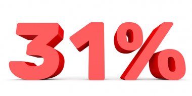 Thirty one percent off. Discount 31 %.