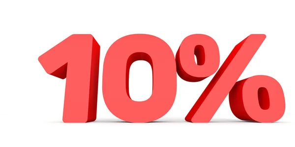 Ten percent off. Discount 10 %. — Stockfoto