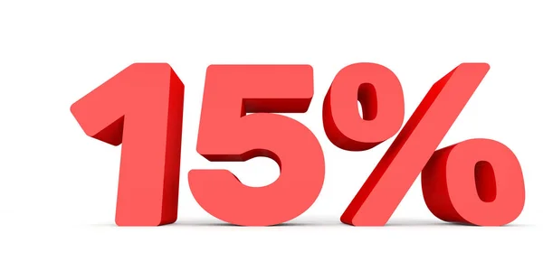 Fifteen percent off. Discount 15 %. — Stockfoto