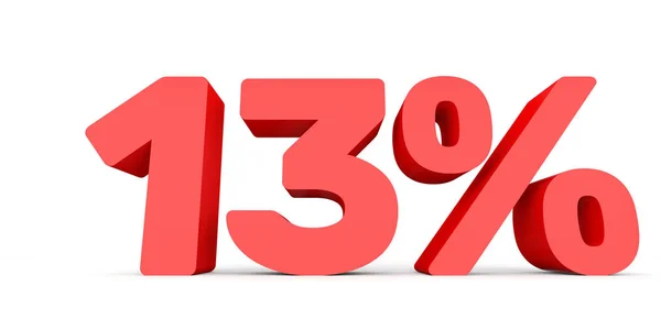 Thirteen percent off. Discount 13 %. — Stock Photo, Image