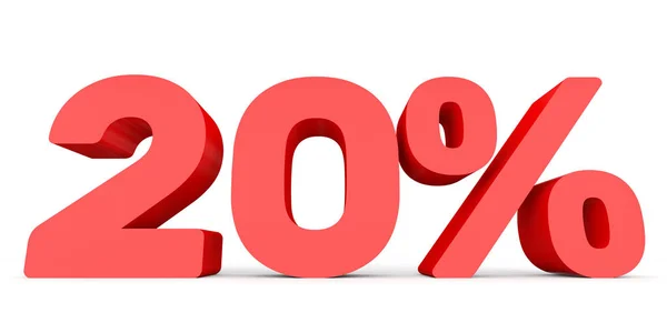 Zwanzig Prozent Rabatt. 20% Rabatt. — Stockfoto