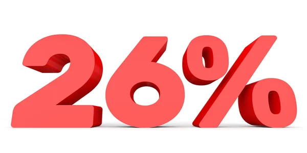 Twenty six percent off. Discount 26 %. — Stock Photo, Image