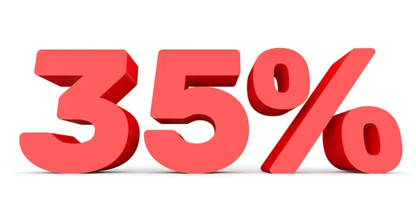 Thirty five percent off. Discount 35 %. — Stock Photo, Image
