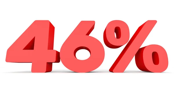 Forty six percent off. Discount 46 %. — Stock Photo, Image