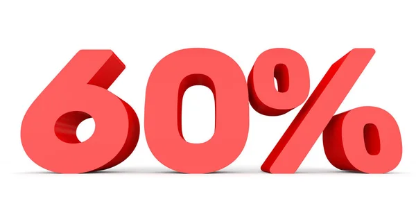 Sixty percent off. Discount 60 %. — Stock Photo, Image