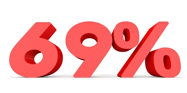 Sixty nine percent off. Discount 69 %. — Zdjęcie stockowe