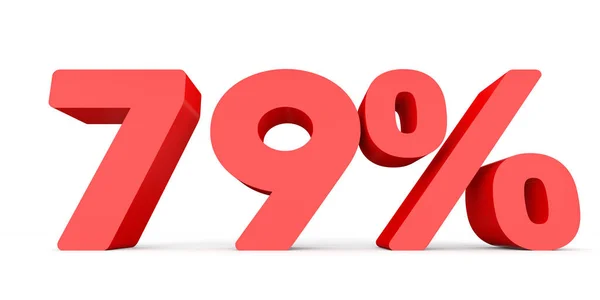 Neunundsiebzig Prozent. Abschlag 79%. — Stockfoto