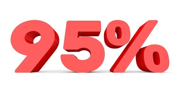 Ninety five percent off. Discount 95 %. — Stockfoto