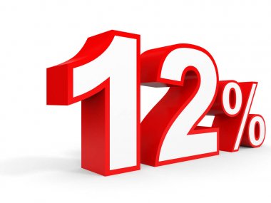 Twelve percent off. Discount 12 %.