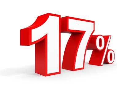Seventeen percent off. Discount 17 %.