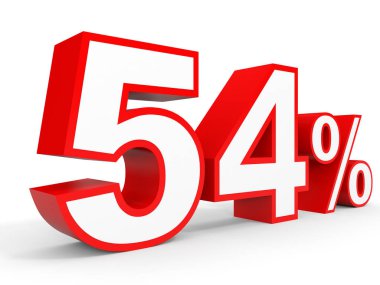 Fifty four percent off. Discount 54 %.