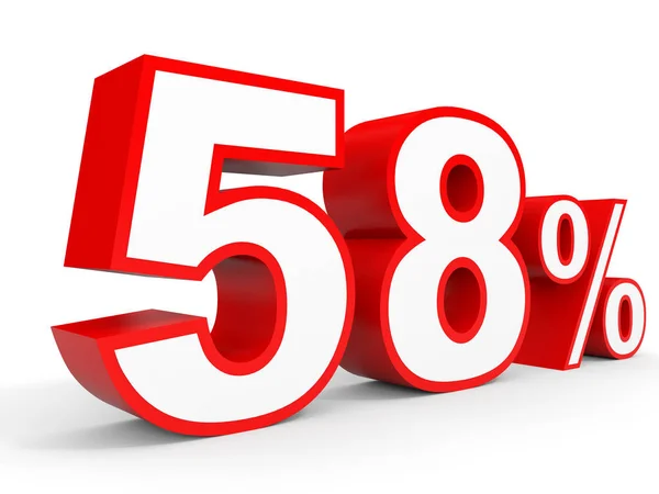 Fifty eight percent off. Discount 58 %. — Φωτογραφία Αρχείου