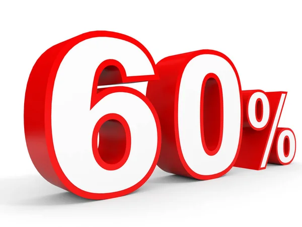 Sixty percent off. Discount 60 %. — Stock Fotó