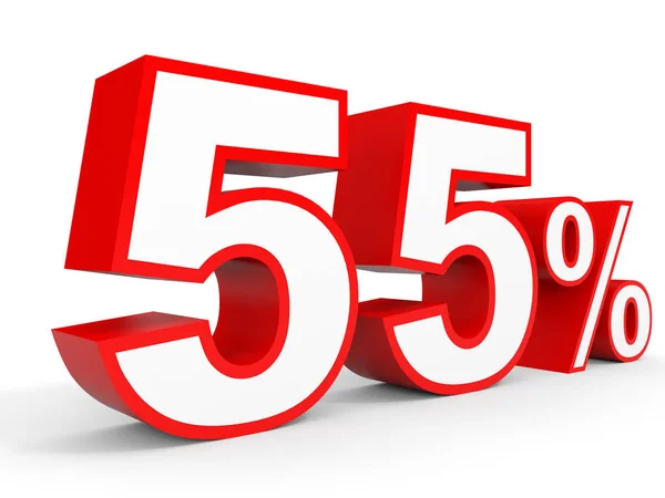 Fifty five percent off. Discount 55 %. — Φωτογραφία Αρχείου