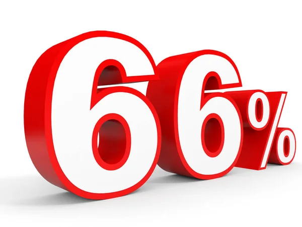 Sessantasei per cento di sconto. Sconto 66% . — Foto Stock