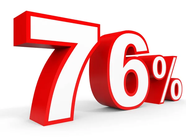 Seventy six percent off. Discount 76 %. — Φωτογραφία Αρχείου