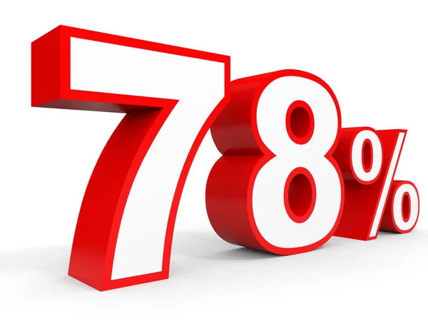 Seventy eight percent off. Discount 78 %. — Stock Photo, Image