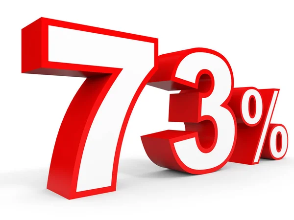 Seventy three percent off. Discount 73 %. — Stock Photo, Image