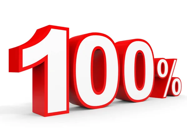 One hundred percent off. Discount 100 %. — 图库照片