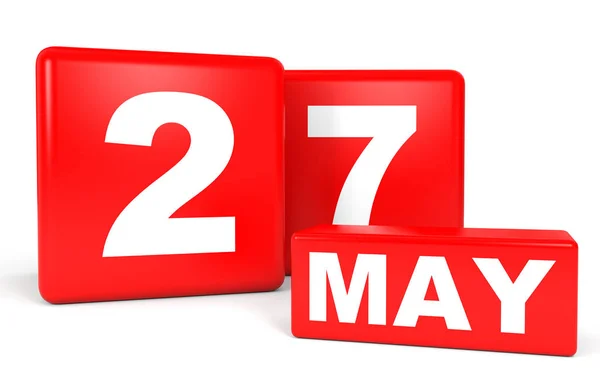 27 may calendar on white background. — Stock Photo © iCreative3D ...