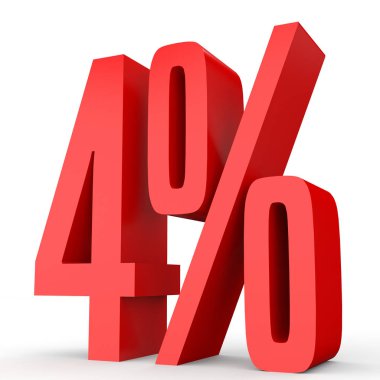 Four percent off. Discount 4 %.