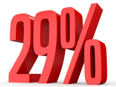 Twenty nine percent off. Discount 29 %.