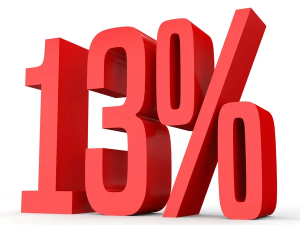 Thirteen percent off. Discount 13 %. — Stock Photo, Image