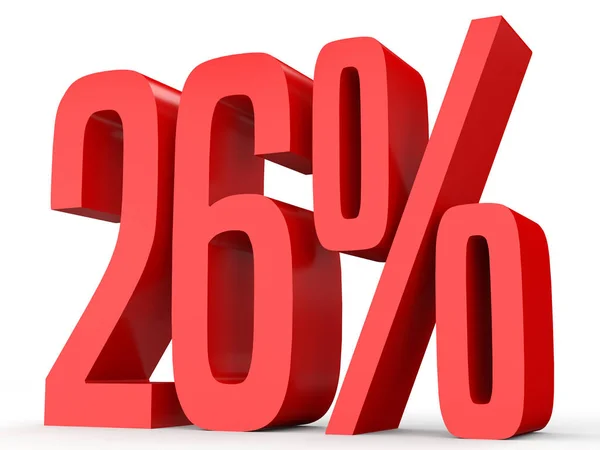 Twenty six percent off. Discount 26 %. — Zdjęcie stockowe