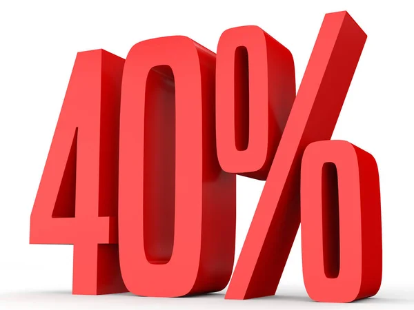 Forty percent off. Discount 40 %. — Zdjęcie stockowe