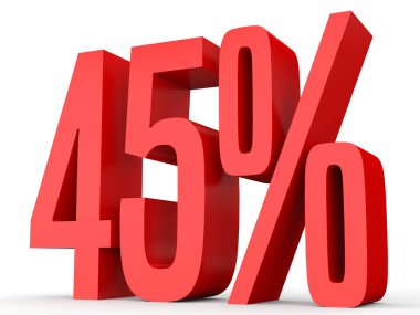 Forty five percent off. Discount 45 %.