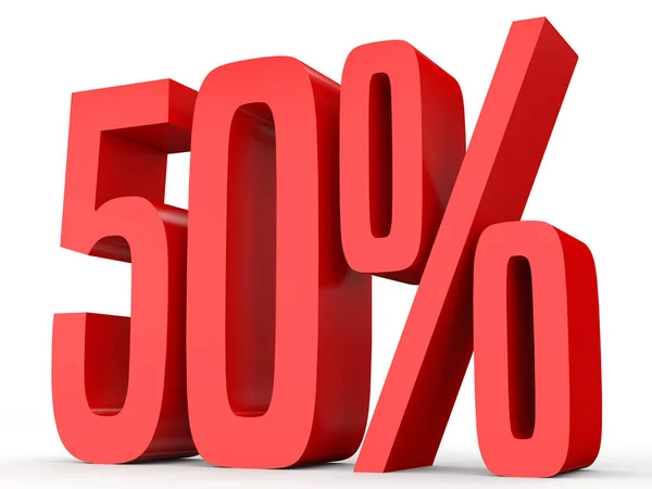 Fifty percent off. Discount 50 %. — Stock Photo, Image