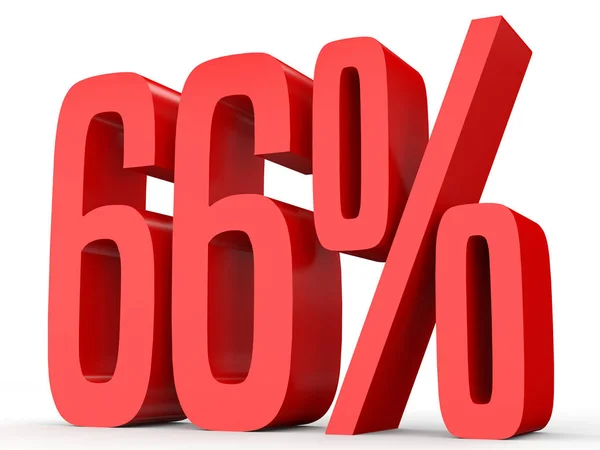 Sixty six percent off. Discount 66 %. — Zdjęcie stockowe