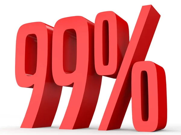 Ninety nine percent off. Discount 99 %. — Stock Photo, Image