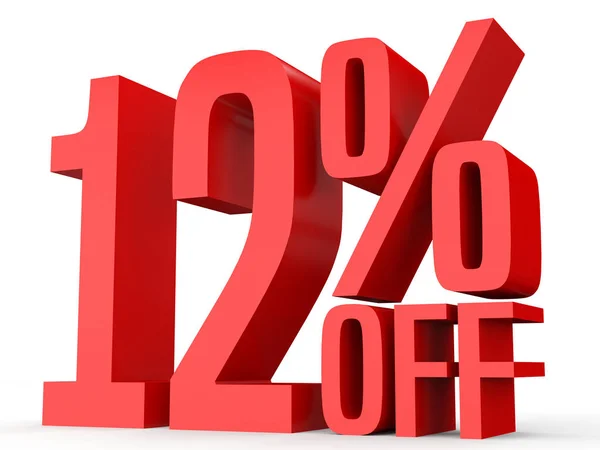 Twelve percent off. Discount 12 %. — Stock fotografie