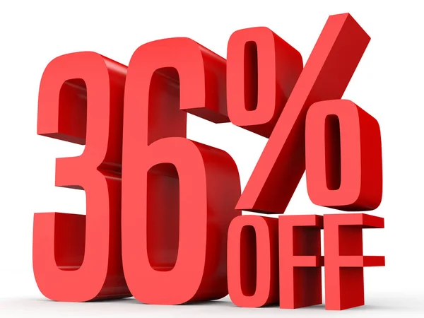 Thirty six percent off. Discount 36 %. — Stockfoto