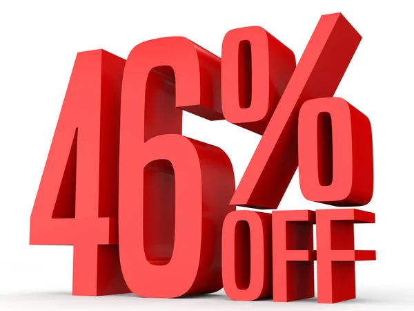 Forty six percent off. Discount 46 %. — Stockfoto