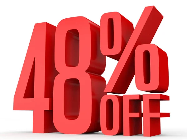 Forty eight percent off. Discount 48 %. — Stockfoto