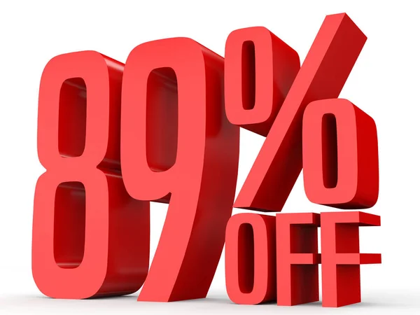 Eighty nine percent off. Discount 89 %. — Stock Fotó