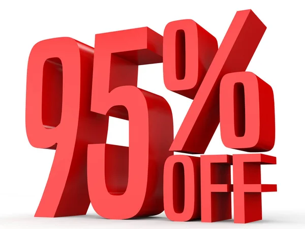 Ninety five percent off. Discount 95 %. — Stock Fotó