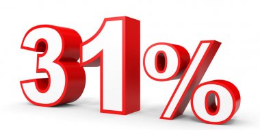 Thirty one percent off. Discount 31 %.